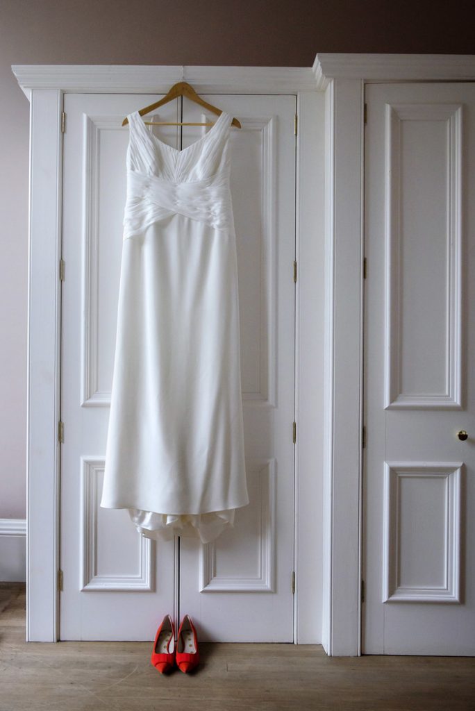 Silk crepe for Merchants Hall wedding - Freja Designer Dressmaking