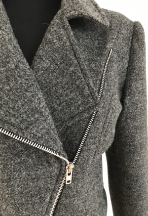 Harris tweed biker jacket