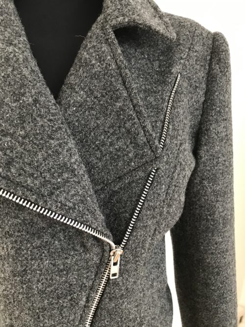 Harris tweed biker jacket