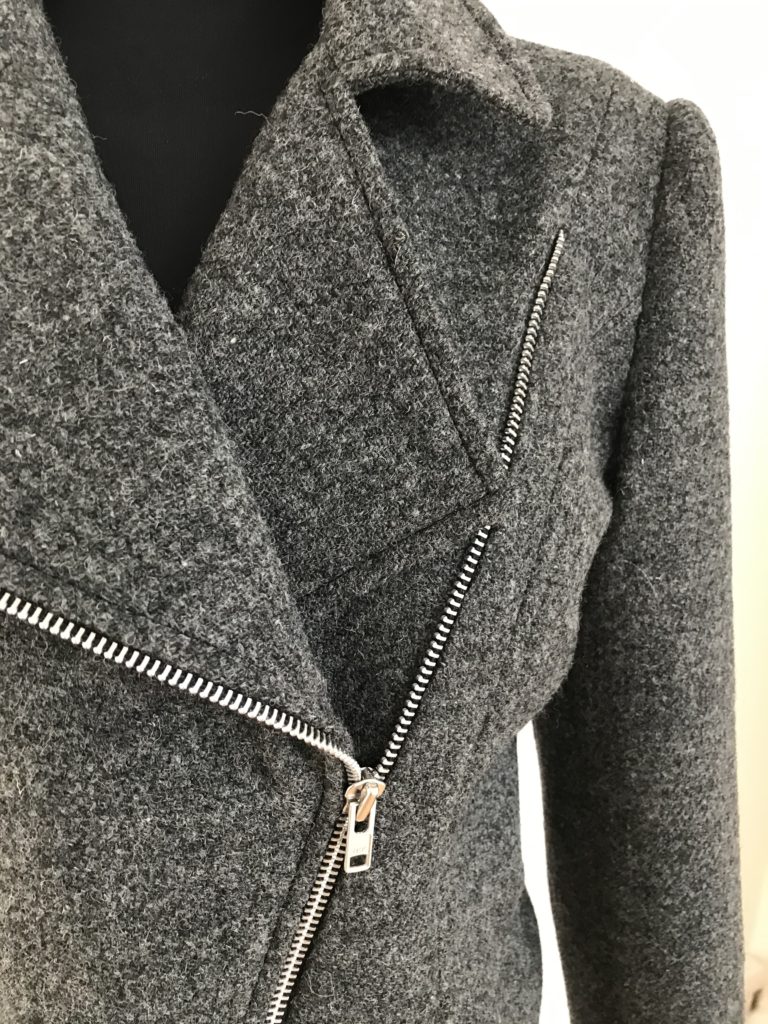 Harris Tweed Biker Jacket with zip