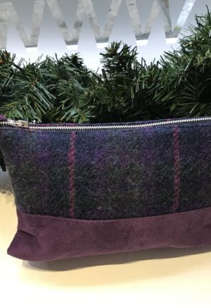 Shop local gift guide Purple Harris Tweed Bag