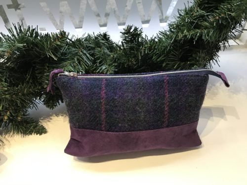 Shop local gift guide Purple Harris Tweed Bag