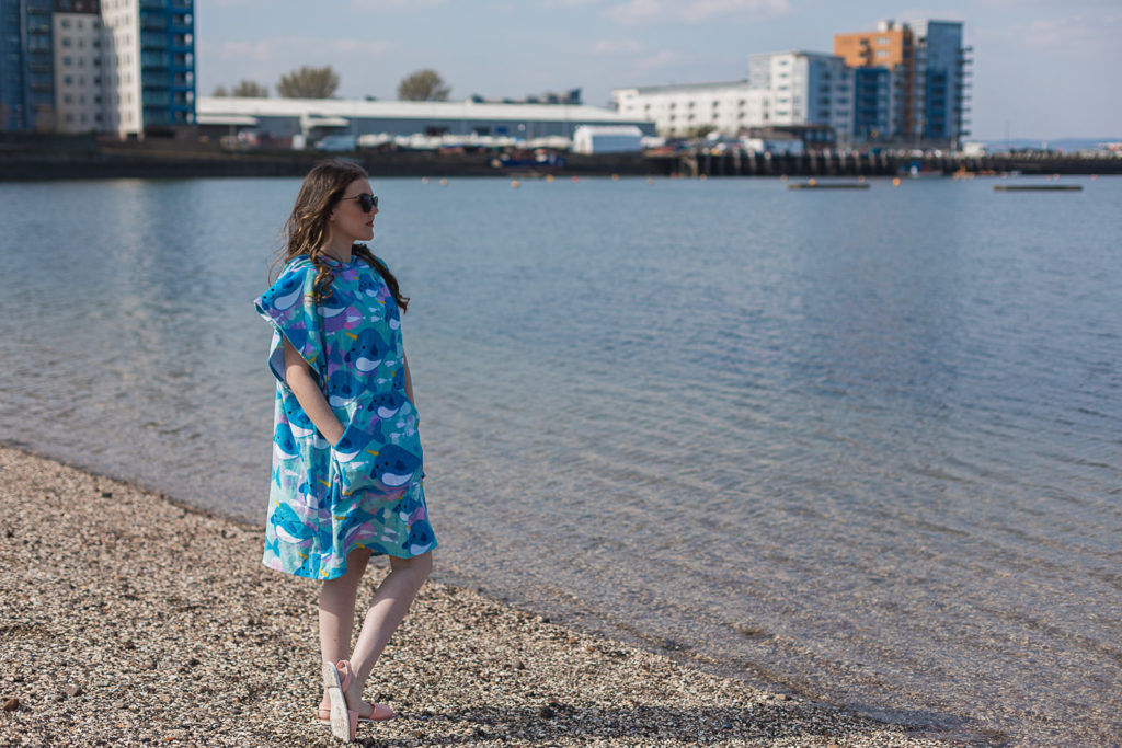 beach poncho narwhale