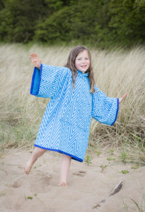 changing towel turquoise chevron