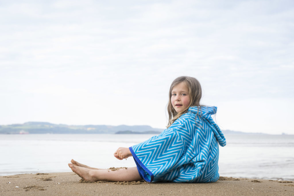 changing robe blue and turquoise