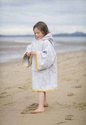 changing robe grey and yellow for kids