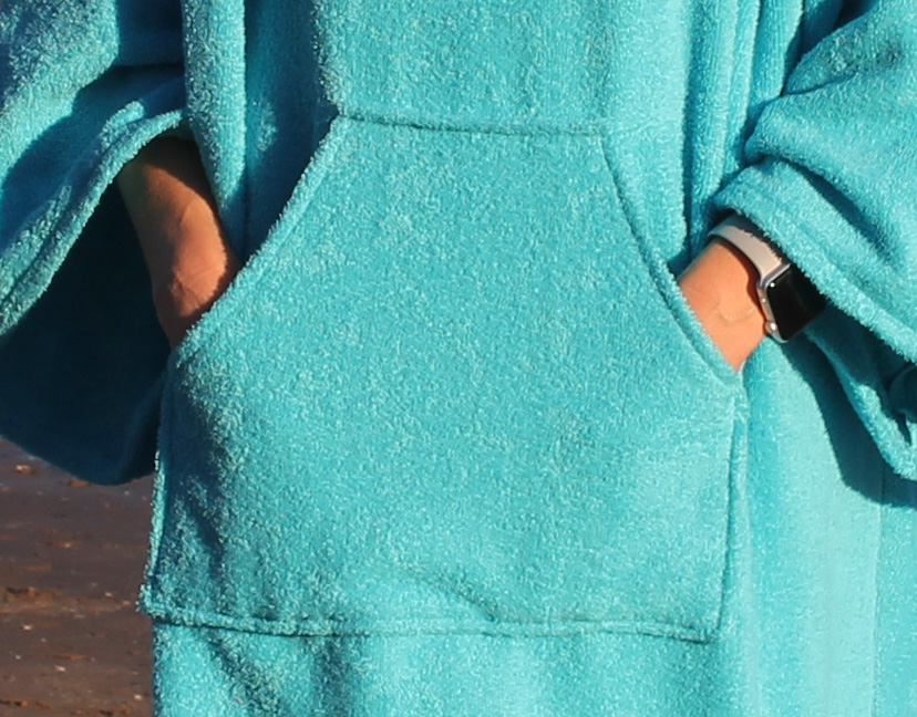 beach poncho with kangaroo pocket