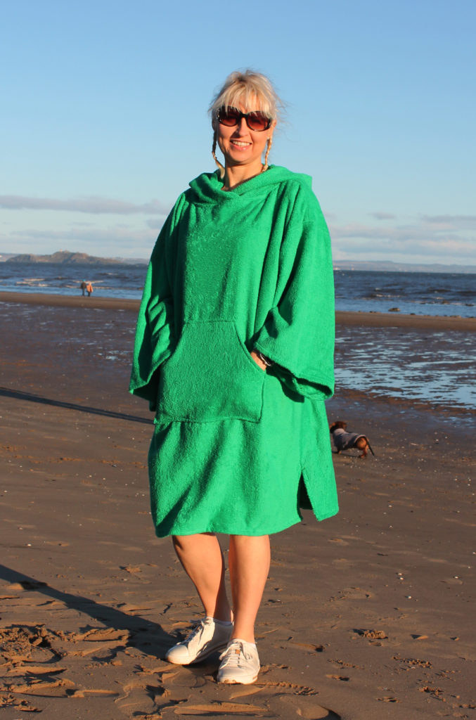 emerald green beach poncho