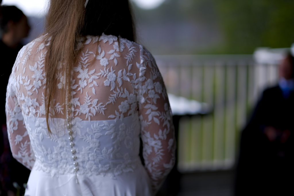 back detail wedding dress