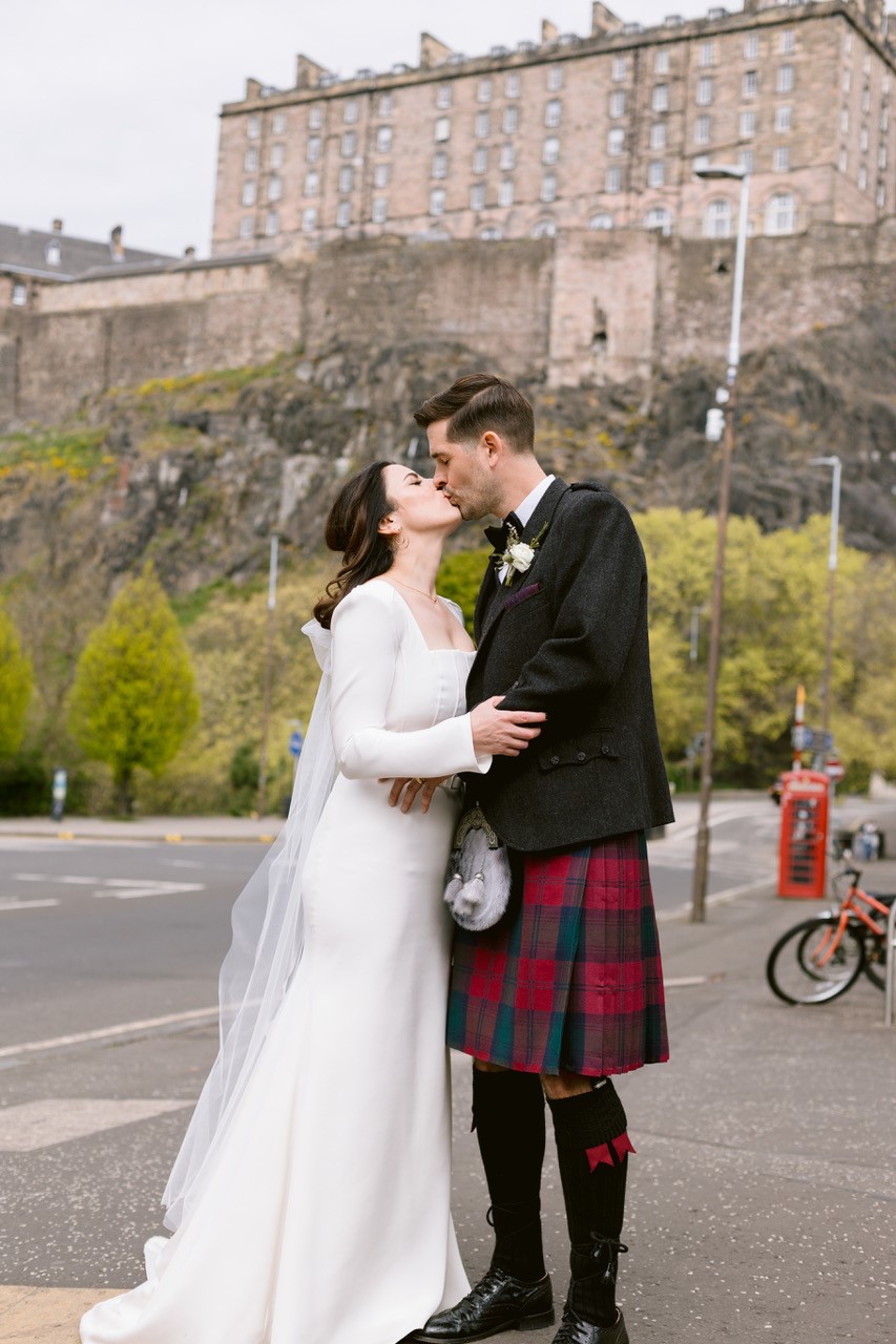 bespoke wedding dress in silk