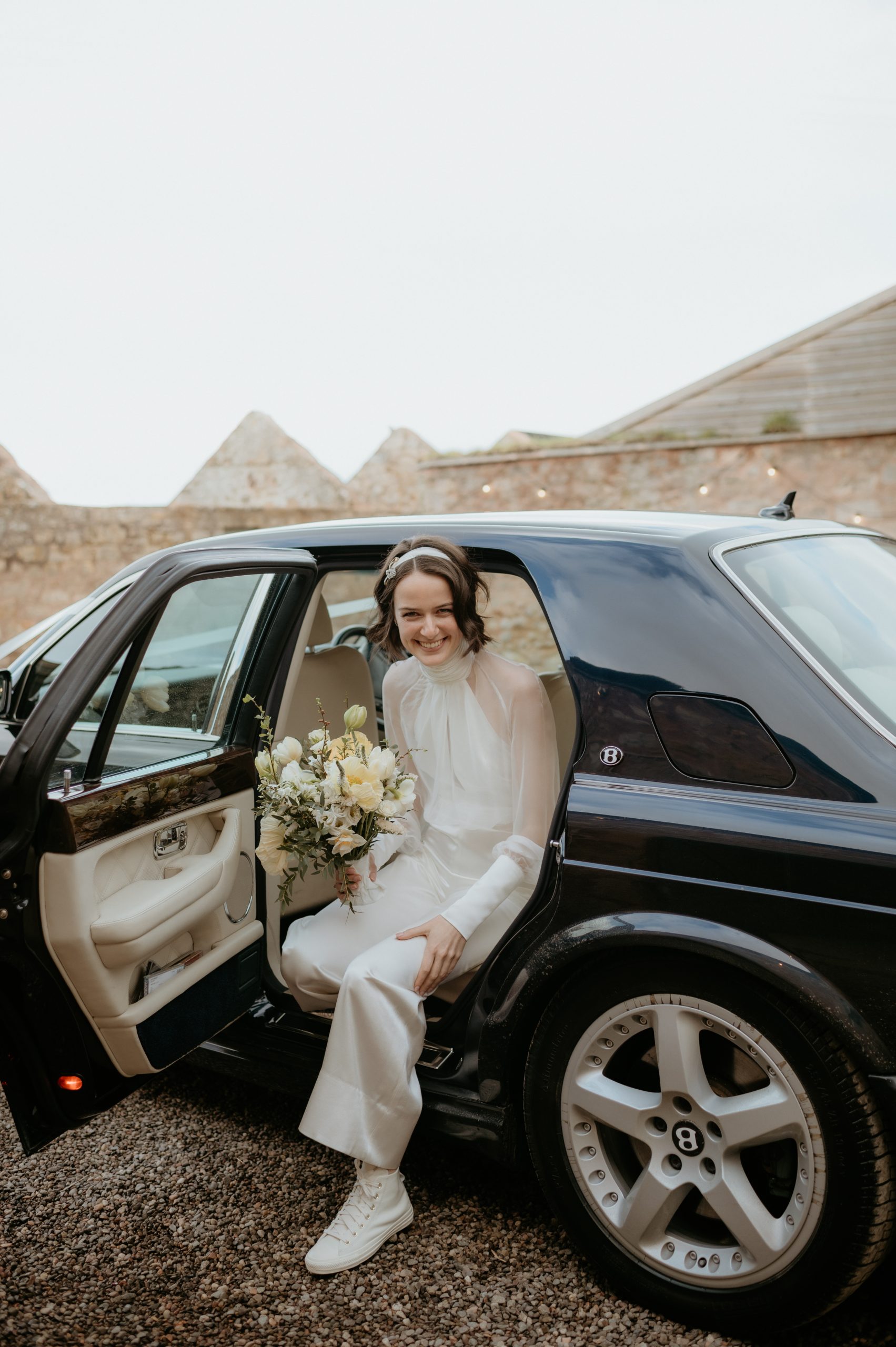 Bride in jumpsuit