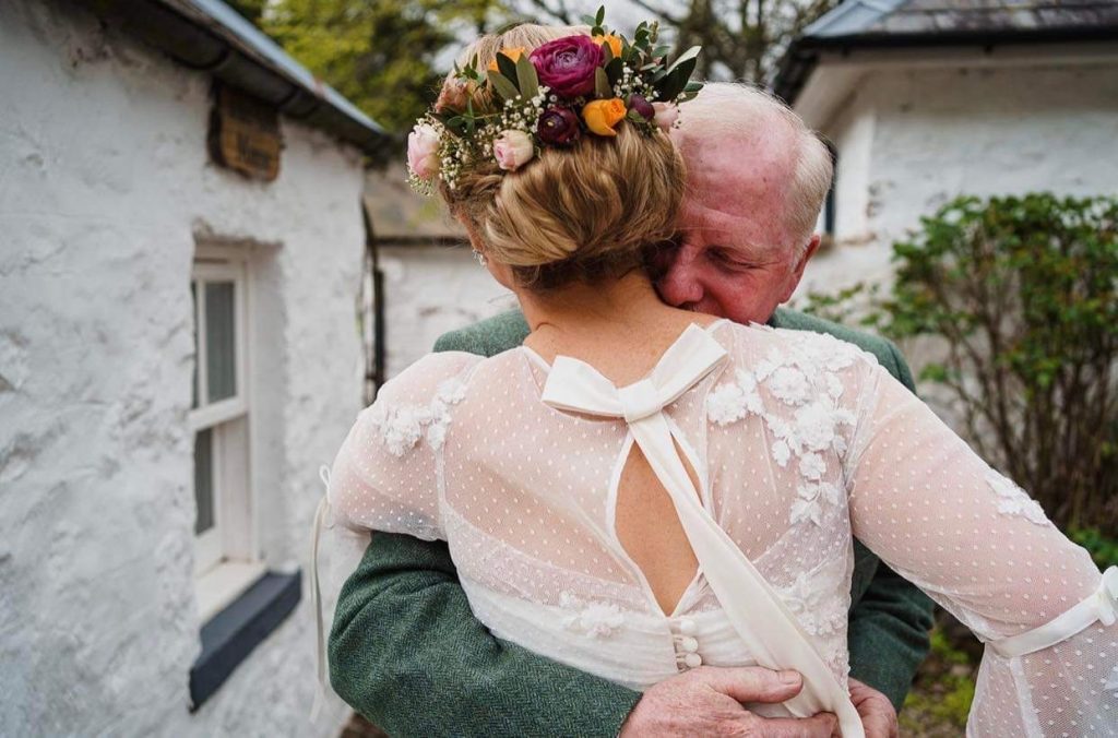 bride and father of the bride