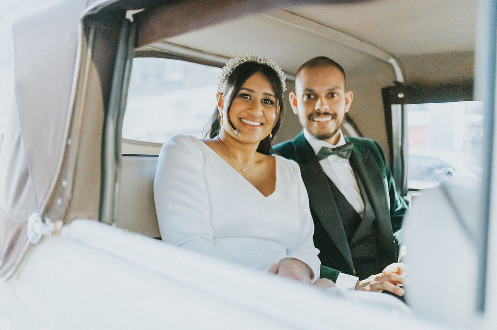 skybar wedding bride and groom