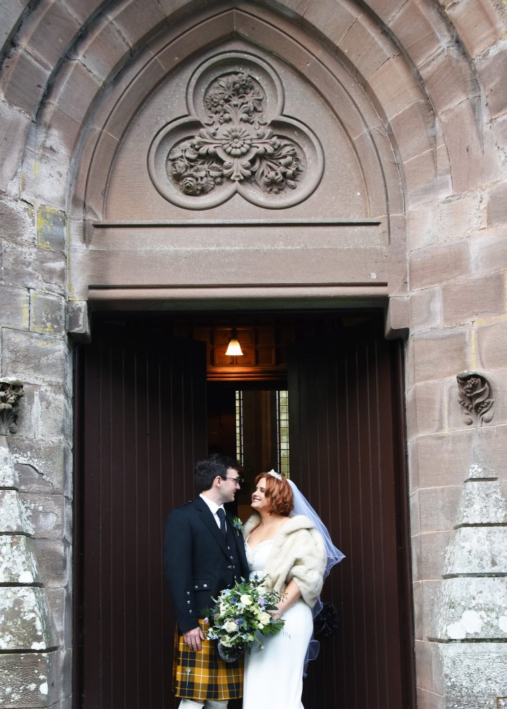 winter castle wedding
