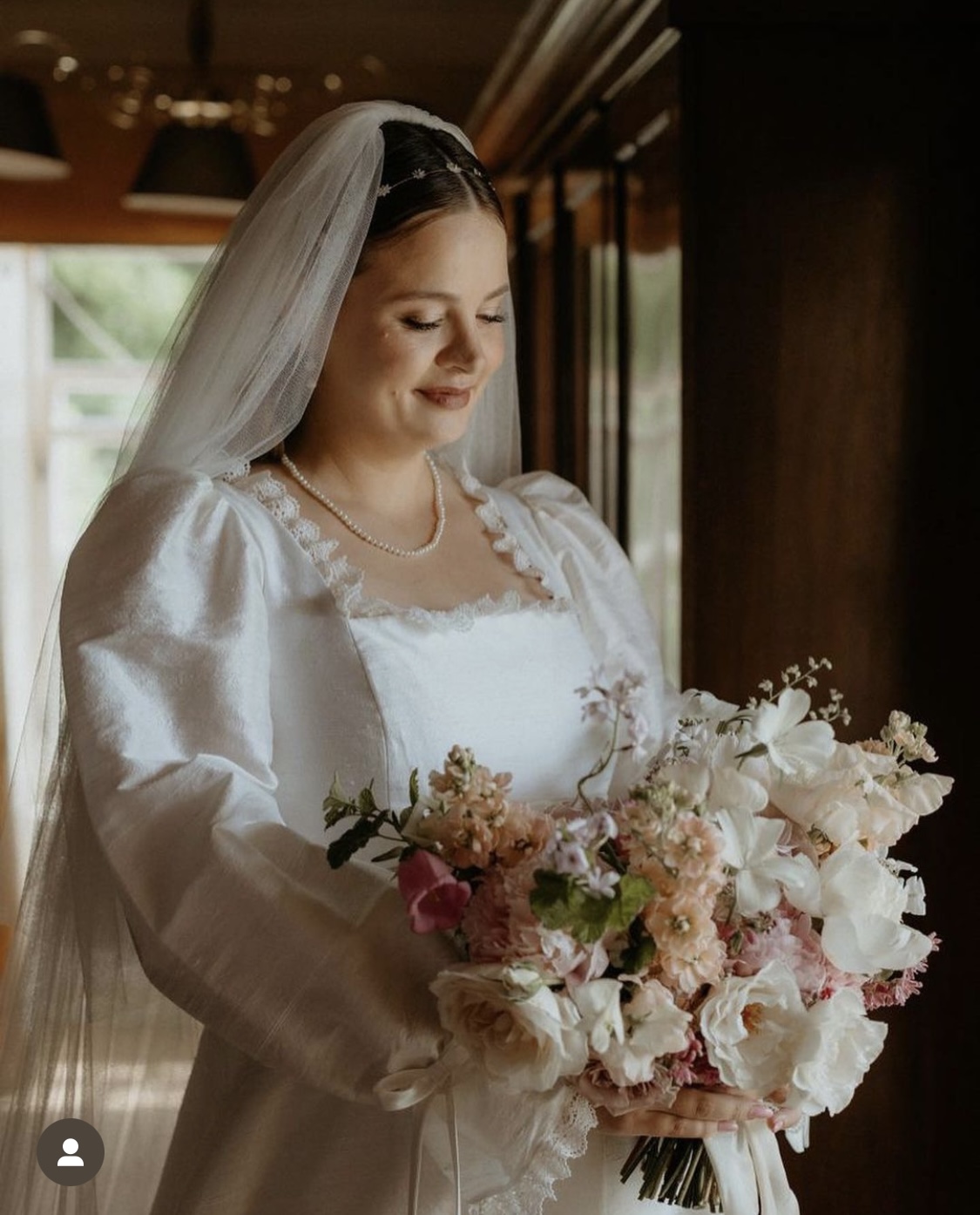 vintage style wedding dress in orissa silk