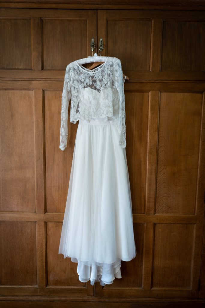 wedding dress with lace from brides mums wedding dress
