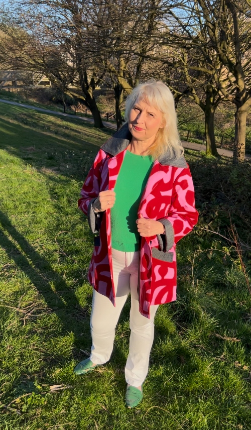 Learn to dress-make with Freja printed and posted version and make your own coat