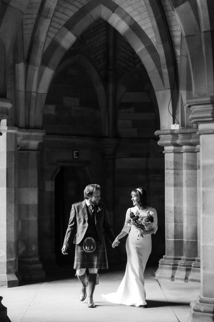 vintage inspired wedding in glasgow
