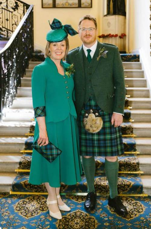 Campbell tartan for mother of the bride
