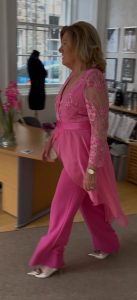 pink jumpsuit