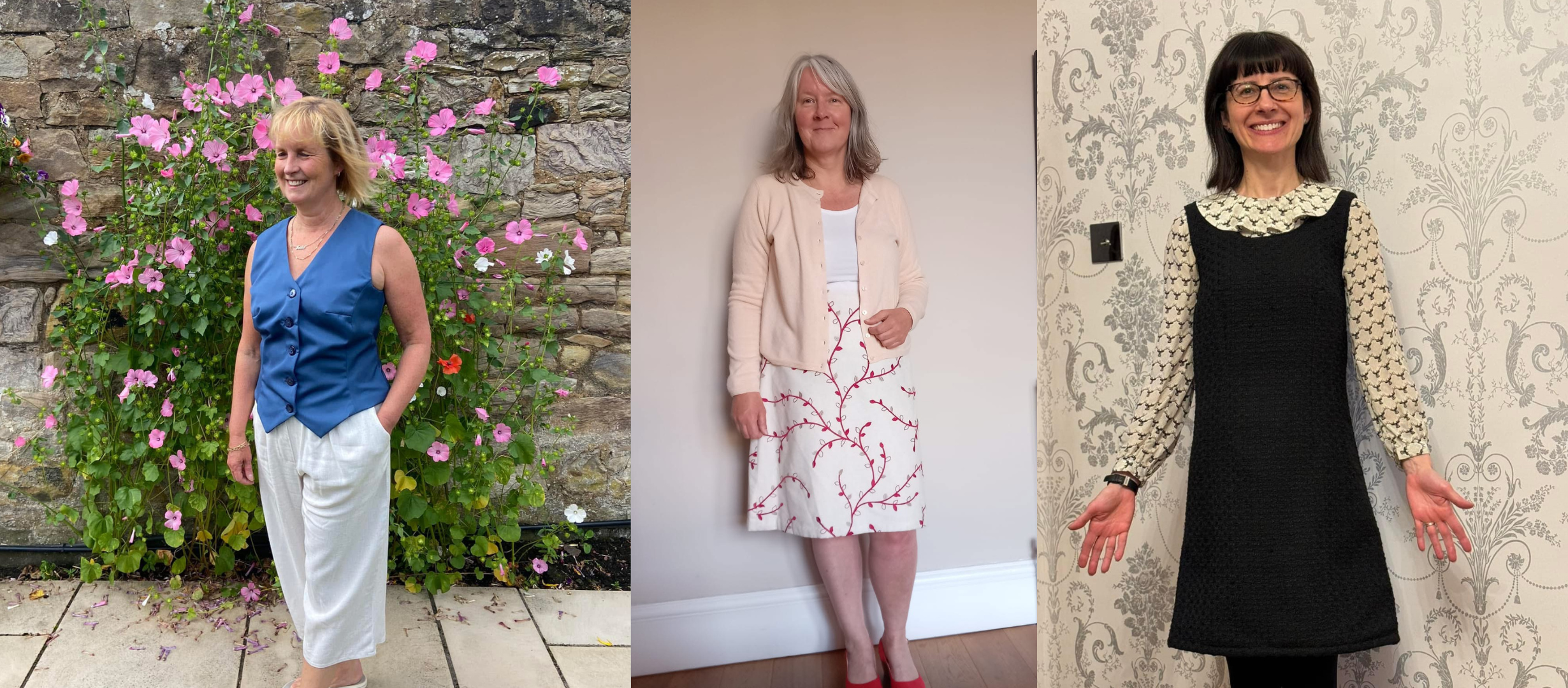Learn dressmaking with freja Students in finished projects 