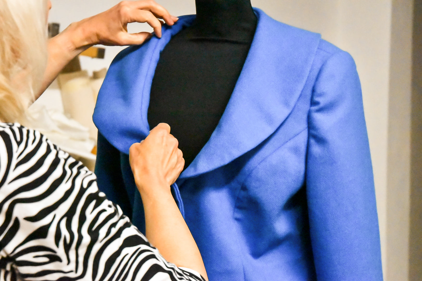 Learn dressmaking fitting a garment